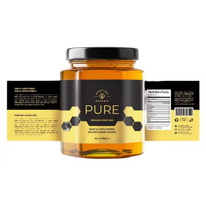 Étiquettes de sceau de pot de <span class=keywords><strong>miel</strong></span> personnalisées avec impression de logo, autocollants d'étiquette adhésifs imperméables pour la confiture et l'emballage de bouteilles de nourriture. - Product Image 2