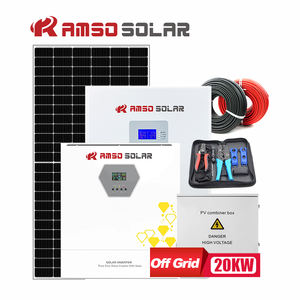 Onduleur solaire hybride à onde sinusoïdale double sortie batterie au lithium-ion hors réseau pur 20KW 24V 48V onduleur monophasé Mono <span class=keywords><strong>Amso</strong></span> solaire - Product Image 1