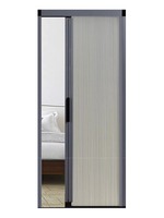Moustiquaire de porte pliante à ouverture et fermeture par poussée, design moderne, plissée, rétractable, en fibre de verre, garantie 5 ans, installation facile