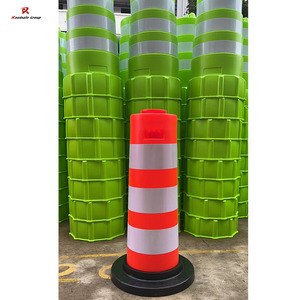 Cảnh báo dẫn ánh sáng 1090mm có thể tháo rời linh hoạt Thùng giao thông Thùng bài delineator - Product Image 1