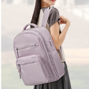 Women's <b>Backpack</b> Softback 14.9 In With Usb <b>Waterproof</b> Lightweight Travel Business <b>School</b> Casual Fashionable - Product Image 2