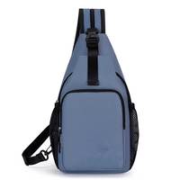 Tas Selempang Kasual Wanita Kapasitas Besar Tahan Air, Tas Ransel Crossbody dengan Tas Dada Bahu Fashion Wanita Pria