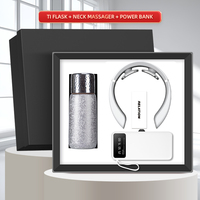 Cadeau d'affaires Nouveau produit 400ml Ti Flask & Power Bank & Masseur cervical Haut de gamme Vente chaude Personnalisé