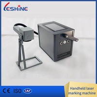 Mesin Penanda Laser Serat Mini Portabel LES Baru 20W/30W/50W dengan Dukungan DXF/BMP/AI untuk Logam & Plastik