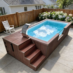 backyard pool pool kit small outdoor pool portable swimming pool prices rooftop swimming pool above the ground pool - Product Image 5