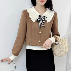 Wholesale Women Knitwear Sweater High Quality <strong>Ladies</strong> Long Sleeve Button <strong>Cardigan</strong> for Girls <strong>Christmas</strong> Sweater - Product Image 4