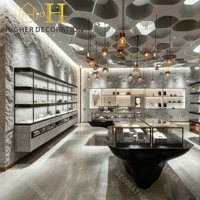 Vitrine de présentation de bijoux de luxe en verre pour magasin, fabriquée par un fabricant de vitrines de bijoux