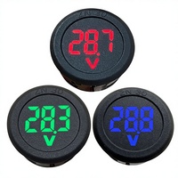 Voltmeter Digital LED DC 4-100V dengan Desain Dua Kabel Bulat dan Perlindungan Koneksi Terbalik
