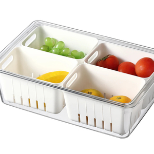 ขายร้อนตู้เย็นผลไม้ผักกล่องเก็บพลาสติกภาชนะบรรจุอาหารกล่องเก็บ - Product Image 1