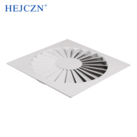 Diffuseur de tourbillon d'évent réglable de plafond carré de conception moderne pour le bureau de climatisation