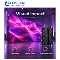 Écran LED d'intérieur P2.976 500x500mm avec câble à connexion rapide pour la location de scènes et d'équipements audiovisuels