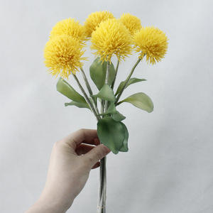 Chrysanthème en soie en gros, fleur artificielle d'<span class=keywords><strong>allium</strong></span>, fausse tête de fleur d'oignon pour la décoration de la maison, fleurs et plantes - Product Image 2
