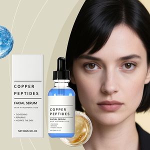 <span class=keywords><strong>Siero</strong></span> facciale all'ingrosso dell'etichetta privata che stringe la riparazione il collagene che amplifica Ghkcu il <span class=keywords><strong>siero</strong></span> blu del Peptide di rame con <span class=keywords><strong>acido</strong></span> <span class=keywords><strong>ialuronico</strong></span> - Product Image 4