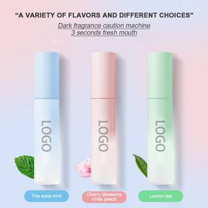 Spray rafraîchissant pour l'haleine personnalisé, saveur miel menthe, portable, pour femme et homme, spray nettoyant buccal pêche - Product Image 3