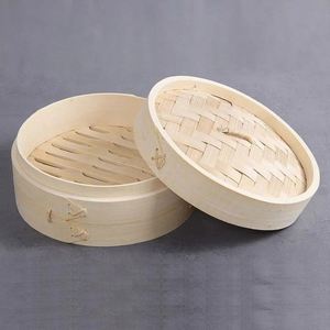 Acrylbox avec poignée en bambou, <span class=keywords><strong>grand</strong></span> cuiseur à couscous, cuiseur vapeur pour dim sum, récipient en bambou, artisanat traditionnel en bambou pour la cuisson du riz - Product Image 3
