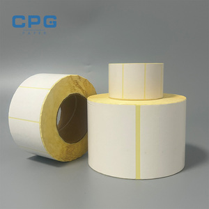 Factory Custom Thermal Shipping Label 80x120mm Phenol Free Top Coated Thermal Barcode Label for Pallet Marking - Product Image 1