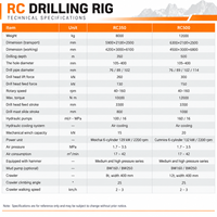 Foreuse d'exploration minière robuste RC350 avec technologie de circulation inversée pour une récupération fiable des échantillons