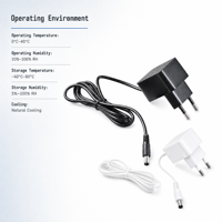 Adaptateur secteur mural AC/DC 5V2A 12V1A 24V0.5A 12W, type de prise PC, alimentation pour boîtier