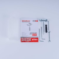 Tarière spirale industrielle BWINX de haute qualité, 52cc, essence, 2 temps, 1600W, en acier inoxydable, pour arbres, clôtures et poteaux
