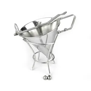 High Quality Large Metal Funnel Food Grade Stainless Steel Oil Beer Strainer For Kitchen Use Effective Separating Funnel