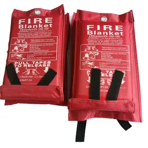 550C防火430g EN 1869/1997防火应急毯4英尺4英尺1.2x1.2m防火毯玻璃纤维织物卷价格