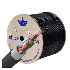 Cable <span class=keywords><strong>UTP</strong></span> Cat6 para Exteriores de la Mejor Calidad, 1000 pies, 23 AWG, <span class=keywords><strong>Cobre</strong></span> Sólido, Impedancia <span class=keywords><strong>100</strong></span>, Certificado CE, 305 m, Cubierta Gris/Negra - Product Image 2
