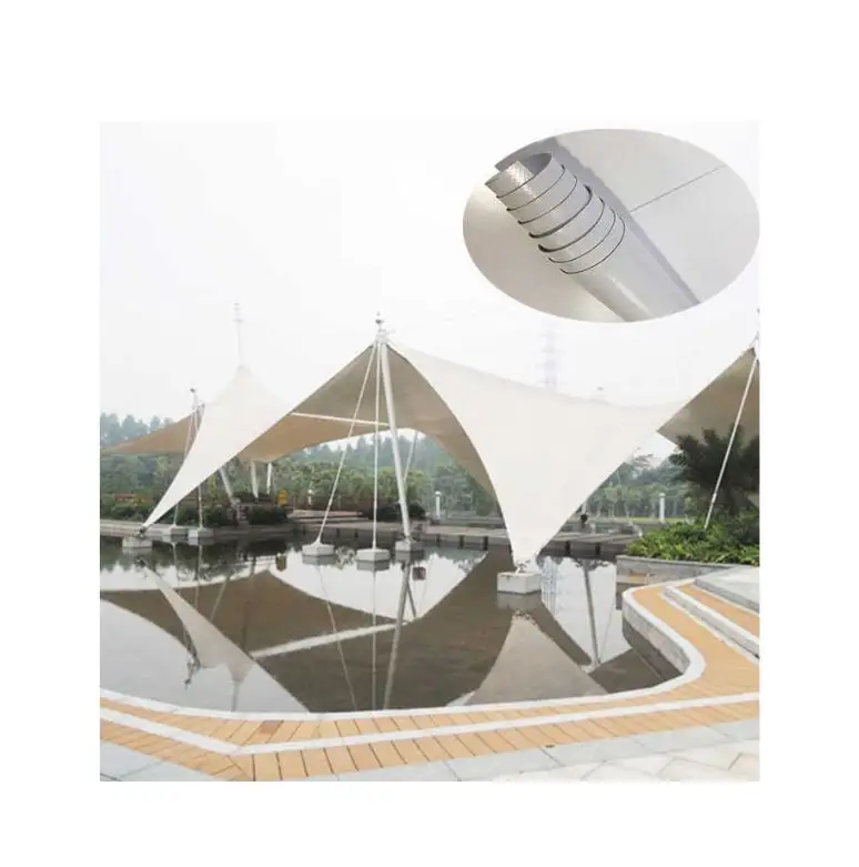 Factory Durable Translucency 1050gsm PVC Membrane PVDF Tensile Fabric Structures