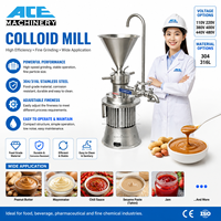 Ss 304 pâte d'ail d'arachide industrielle faisant la Machine fabricant de lait d'écrou fruits et légumes gingembre jus meulage moulin colloïdal