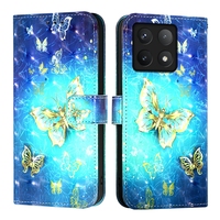 Étui en cuir pour téléphone portable pour Redmi Note 13 Pro plus 5G/Note 12 Turbo 5G, pour Xiaomi 14 Ultra mignon hibou housse de portefeuille