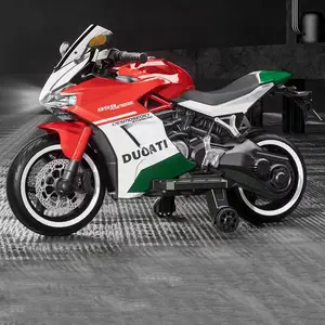 2024热卖红色迷你电动摩托车儿童动力轮模型带遥控电池动力玩具从中国