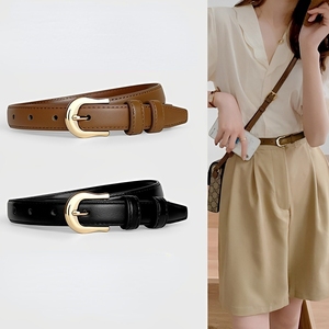 드레스 청바지 PU 소재 가죽 버클 여성 레이디 벨트에 대 한 다목적 디자이너 여성 벨트 스몰 사이즈 - Product Image 1