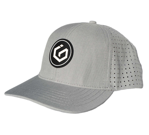 Casquette de golf noire à 5 panneaux à la mode personnalisée Casquette de baseball de performance en polyester imperméable découpée au laser avec logo en caoutchouc - Product Image 3