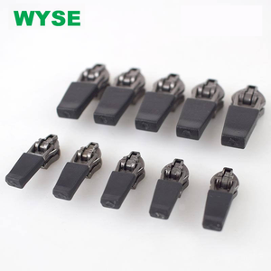 Fancy Hot Fashion DSYG Semi Auto Lock <strong>Slider</strong> With <strong>Rubber</strong> Puller Multi-size for Garment Zipper - Product Image 3