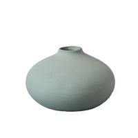 Vase en céramique de ferme moderne ensemble de 3 pièces neutre de petite taille pour table salon étagères bibliothèque décoration d'entrée