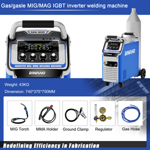 เครื่องเชื่อมริวัง Mig300 IGBT 3 เฟส 380V แรงดันสูง MIG/MAG MMA/ฟลักซ์คอร์ ความจุ 300 แอมป์ สำหรับงานโลหะอเนกประสงค์ 1 เครื่องเชื่อมรุ่น MIG-300 - Product Image 5