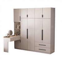Armoire d'angle en L moderne, assemblée et réglable, avec espace de rangement latéral, gain de place, mobilier pour hôtel et chambre à coucher, OEM ODM