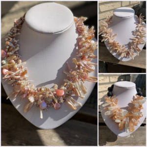 Boda Africana nupcial cuentas de <span class=keywords><strong>Coral</strong></span> conjuntos de joyas mujeres nigerianas collar de cristal estilo de moda - Product Image 6