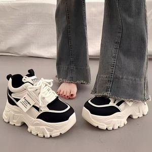 <span class=keywords><strong>Sneakers</strong></span> da donna con tacco nascosto e suola spessa, nuove scarpe chunky da papà con rialzo, antiscivolo in gomma - Product Image 4