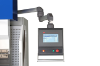 Presse plieuse CNC électro-hydraulique synchrone entièrement automatique 1600KN à double servo avec pompe à moteur pour le traitement de tôles lourdes