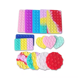 Hot Single Side Adsorption Silicone Mobile Phone Stand Non-slip Suction <b>Fidget</b> Toy Mobile Phone Cover Sticky Grip - Product Image 6