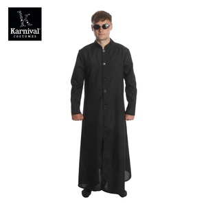 Disfraz <span class=keywords><strong>de</strong></span> Hombre para Televisión o Cine, Disfraz <span class=keywords><strong>de</strong></span> Halloween, Carnaval, Cosplay, Ciberhéroe Neo, Abrigo Largo Negro, Gafas <span class=keywords><strong>de</strong></span> Sol, Impresión Digital para Adultos, PU - Product Image 2