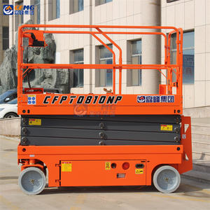 CFMG gunting <span class=keywords><strong>Lift</strong></span> pria pribadi mendorong sendiri <span class=keywords><strong>Platform</strong></span> kerja yang dapat ditinggikan bergerak elektrik hidrolik 6m-14m untuk penjualan - Product Image 4