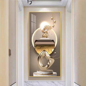 Hiện đại sang trọng lớn hợp kim nhôm khung <span class=keywords><strong>Gallery</strong></span> tường trang trí pha lê sứ sơn cho phòng khách trang trí nội thất - Product Image 5