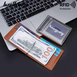 Baellerry Men's Card Holder Bi Fold Thin Carbon Fiber <b>RFID</b> Protection Credit Card <b>Wallet</b> Everyday Use - Product Image 3