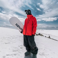 Pantalon de ski unisexe en tissu T400, imperméable, coupe-vent, résistant à l'abrasion, pantalon de snowboard ample, pantalon de jogging d'extérieur
