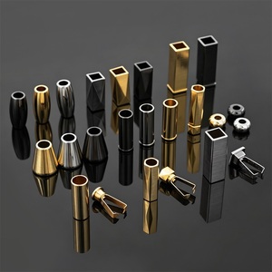 Accesorios para prendas de vestir: Terminales de cordón metálicos de dos piezas, puntas de cordón, tapones para cordones de sudaderas con capucha - Product Image 2