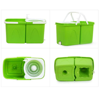 OKKiHOME Microfibre 360 Tête de vadrouille pivotante Système à double seau pour le nettoyage des sols en gros