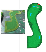 Tapis de gazon artificiel pour mini-golf, prêt à expédier, aide à l'entraînement de Golf, tapis de gazon professionnel
