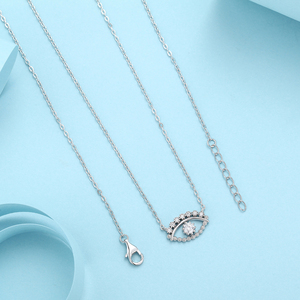 Collana di gioielli da donna con ciondolo in zirconio cubico intarsiato in argento Sterling nuova 925 - Product Image 5