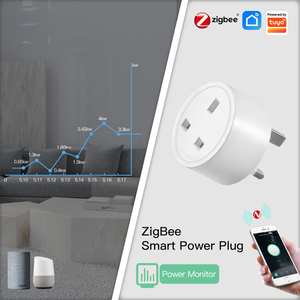 SLS 16A Tuya Wifi <span class=keywords><strong>Smart</strong></span> Life Alexa moniteur d'alimentation à commande vocale adaptateur de prise Zigbee avec prise britannique Type de prise électrique - Product Image 4